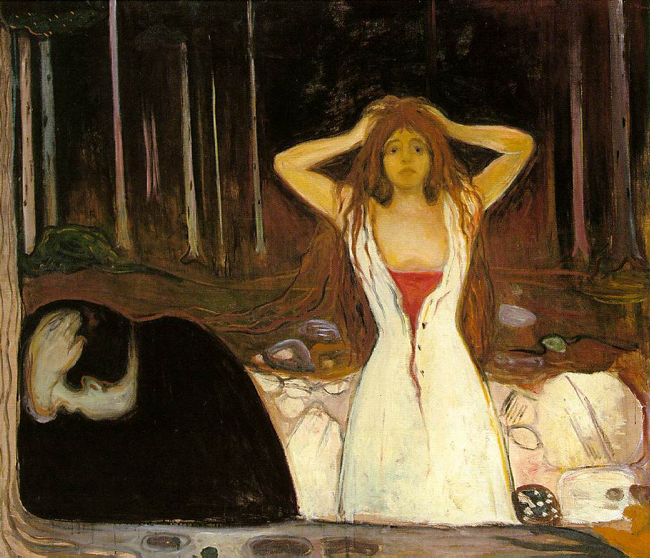 Ashes, 1894 - Edvard Munch Painting